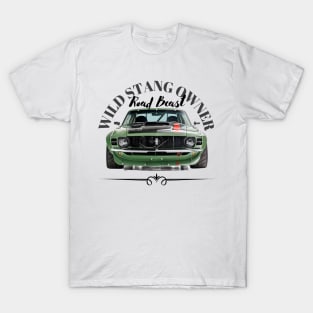 WILD ARMY GREEN STANG MERCH T-Shirt